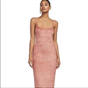 BCBG MaxAzria Alese faux suede dress